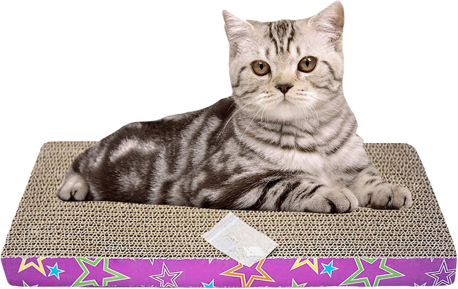 Cat Scratcher Pad with Catnip - Cat Cardboard Scratch Durable Scratching Pad Reversible