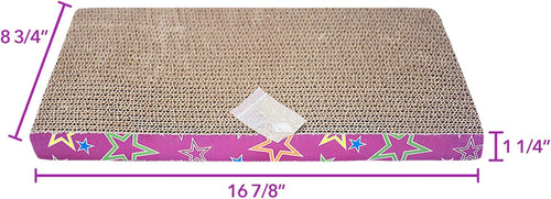 Cat Scratcher Pad with Catnip - Cat Cardboard Scratch Durable Scratching Pad Reversible